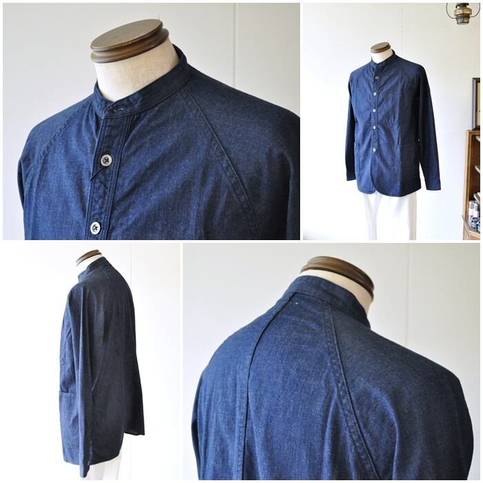 お見舞い ジャパンブルージーンズ JAPAN BLUE JEANS スタンドカラーデニム トップス