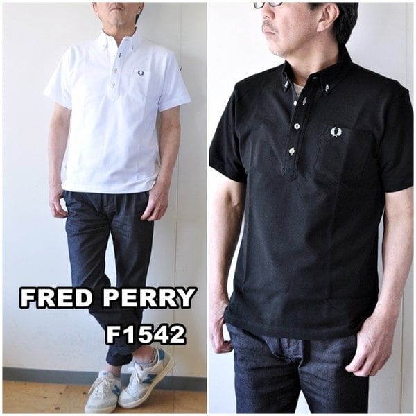 フレッドペリー　FRED PERRY ポロシャツ　半袖　ボタンダウン　M