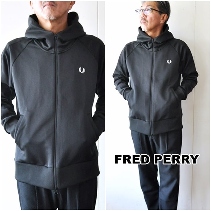 FREDPERRY フレッドペリー トリコットフードパーカー ジップパーカー ...