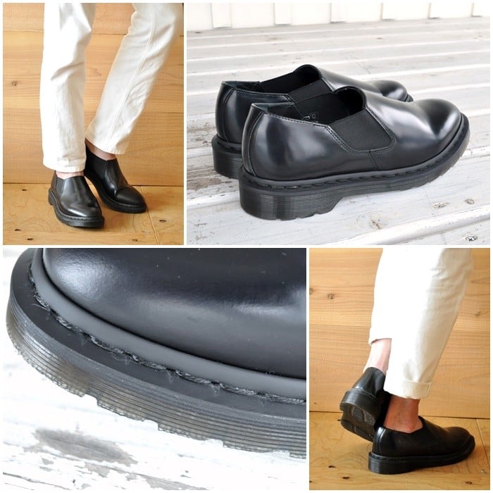 UK6EU39USM7USL8【レア・美品】Dr.Martens サイドゴアスリッポン - ブーツ