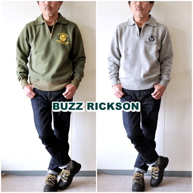 バズリクソン BUZZRICKSON ジップスウェットハーフ バズリクソン BUZZRICKSON ジップスウェットハーフ
