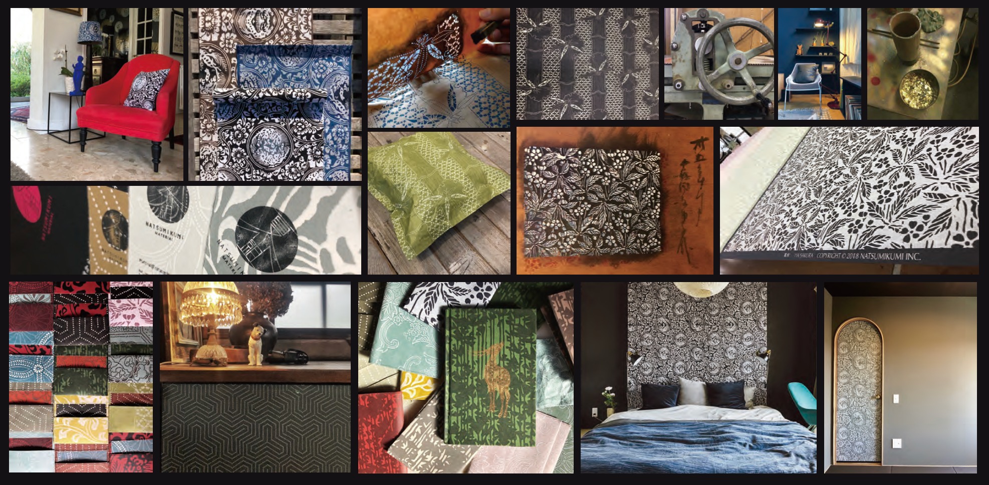 洋室にもおすすめオリジナルふすま紙 | MATERIAL DecorInteriorTokyo