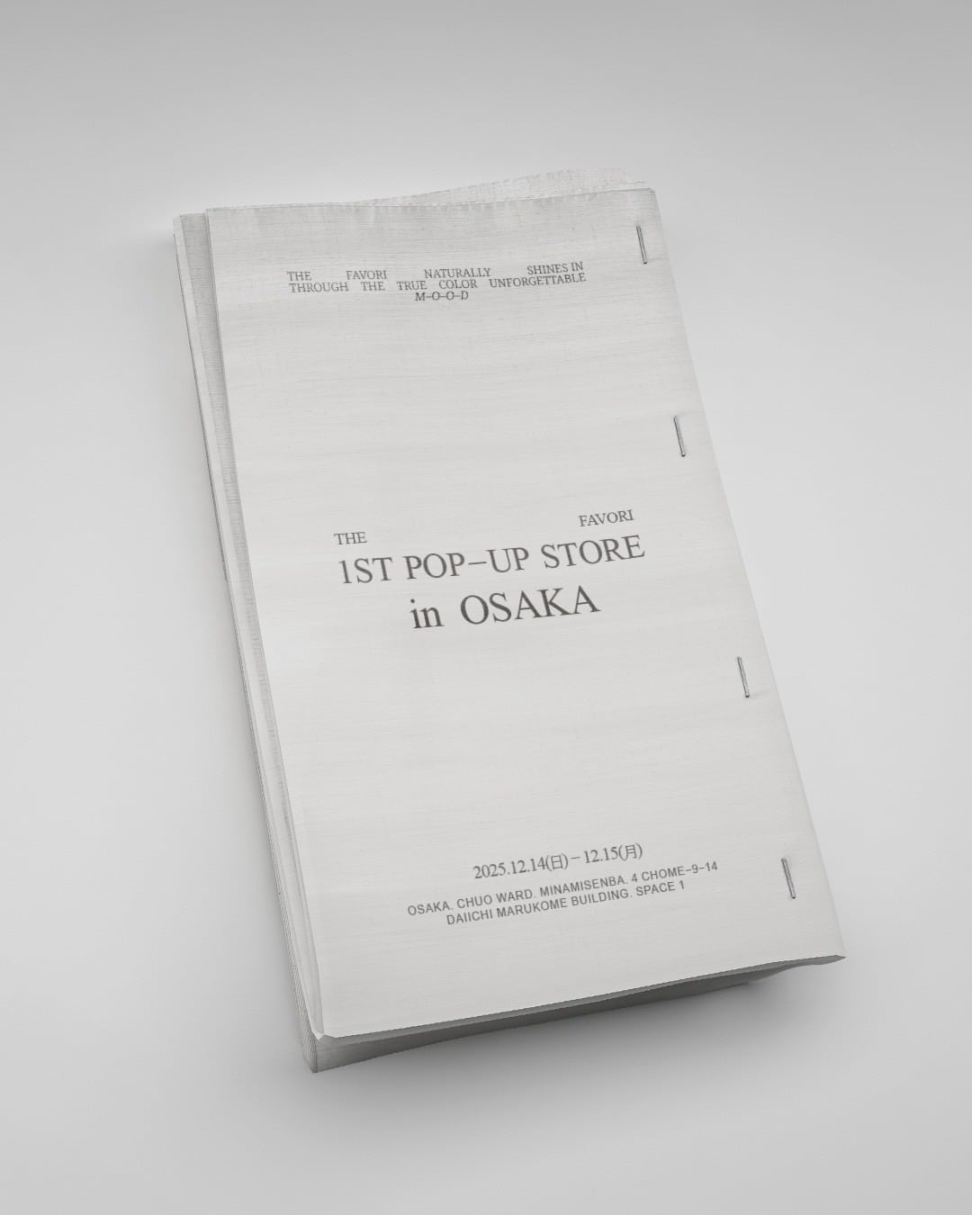 THE FAVORI 1ST POPUP IN OSAKA | THE FAVORI JAPAN OFFICIAL STORE