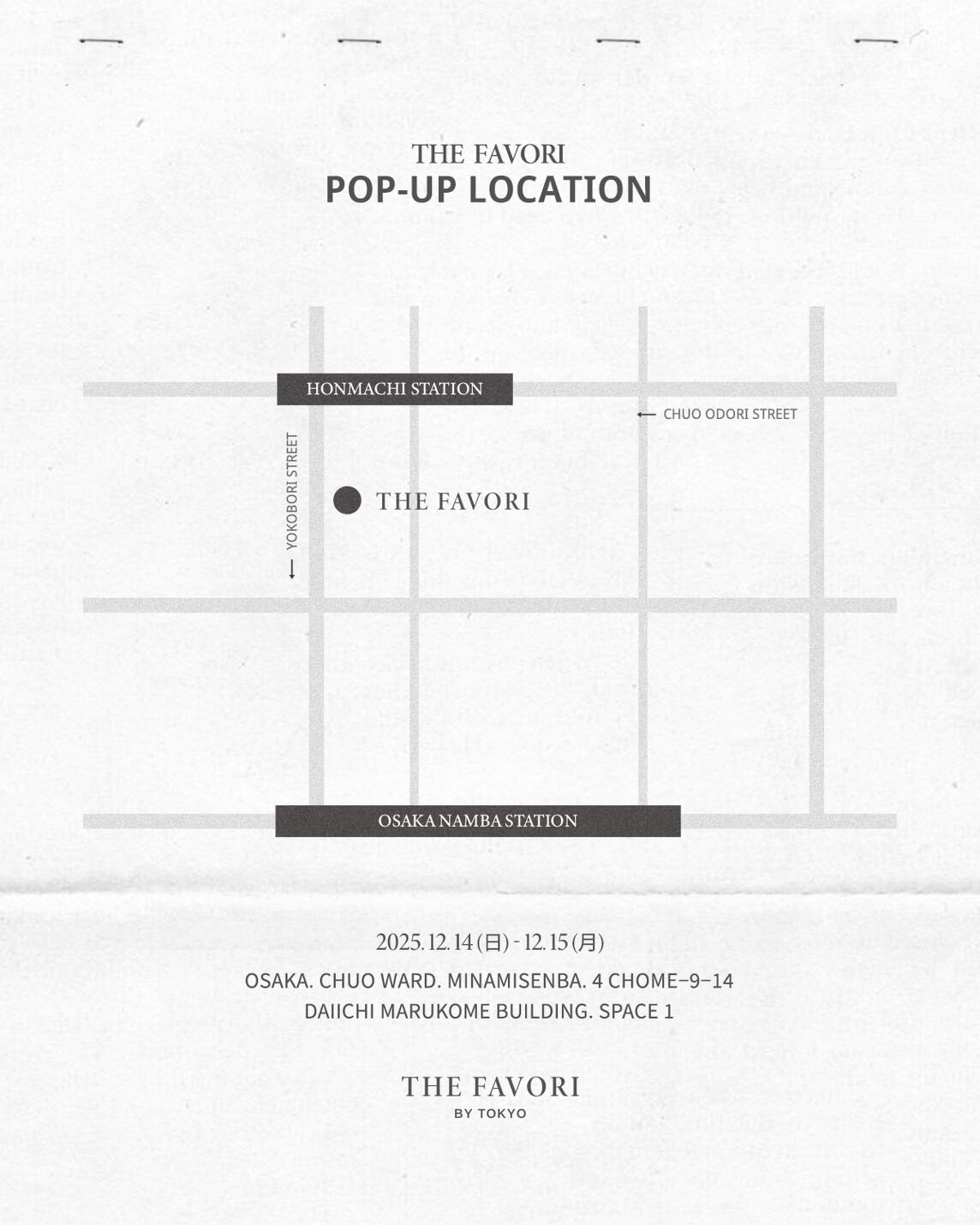 THE FAVORI 1ST POPUP IN OSAKA | THE FAVORI JAPAN OFFICIAL STORE