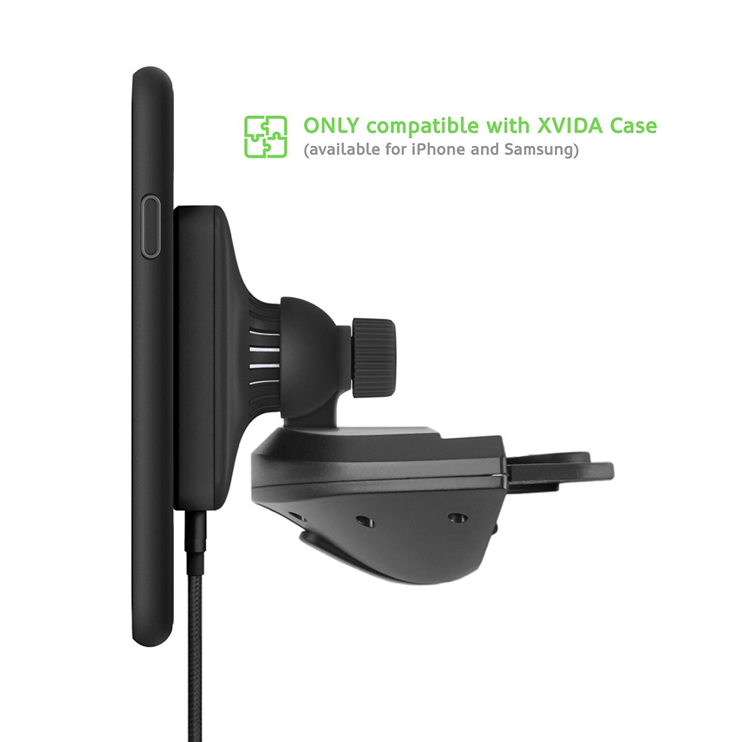 空冷式高速充電で大人気 Xvida 車載用ワイヤレス充電器に Cdスロット取付タイプ が新登場 Xvida Shop Iphone ワイヤレス充電