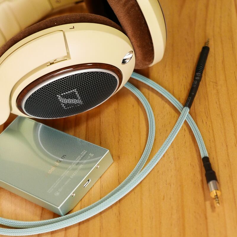 SENNHEISER HD598用 2.5mmバランスケーブル ミントブルー