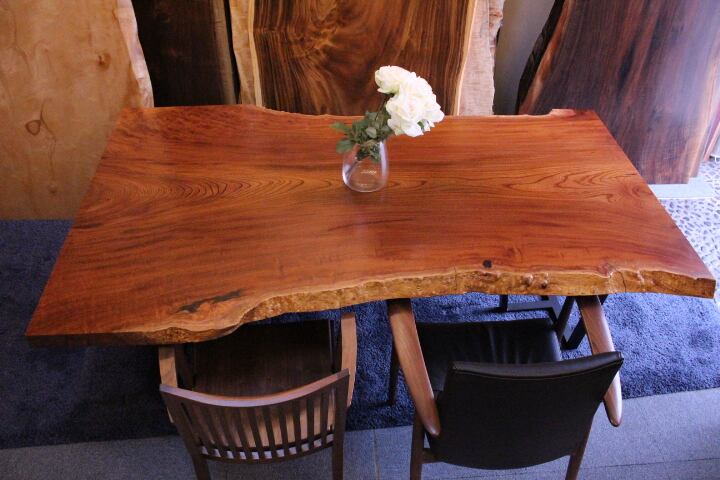 ☆希少☆ レッドウッド 輪切り 無垢 一枚板 テーブル （屋久杉、欅