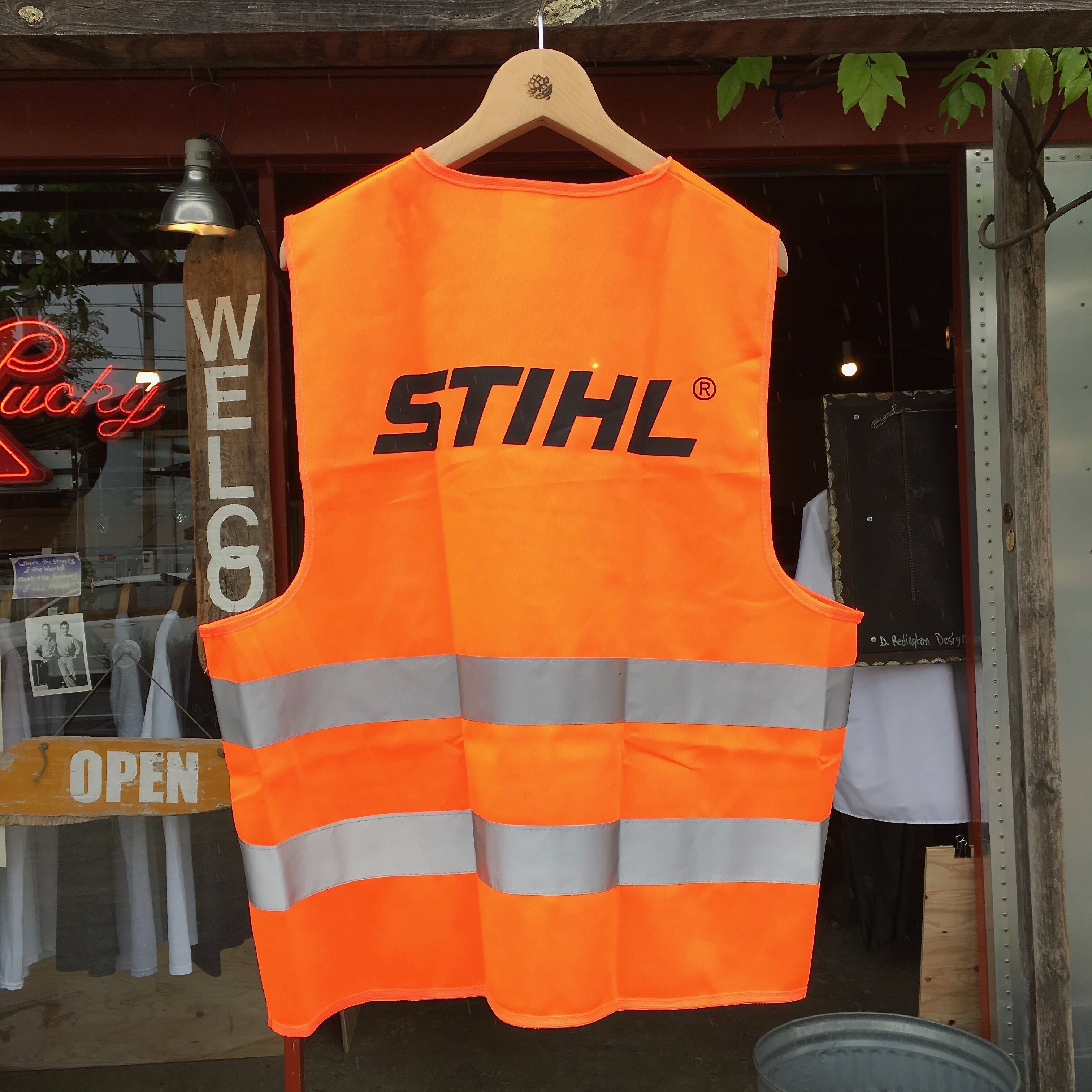 残り３点！レア！STIHL反射安全ベスト/ スチールチェンソー STIHL : REFLECTIVE SAFETY VEST | W E L C O