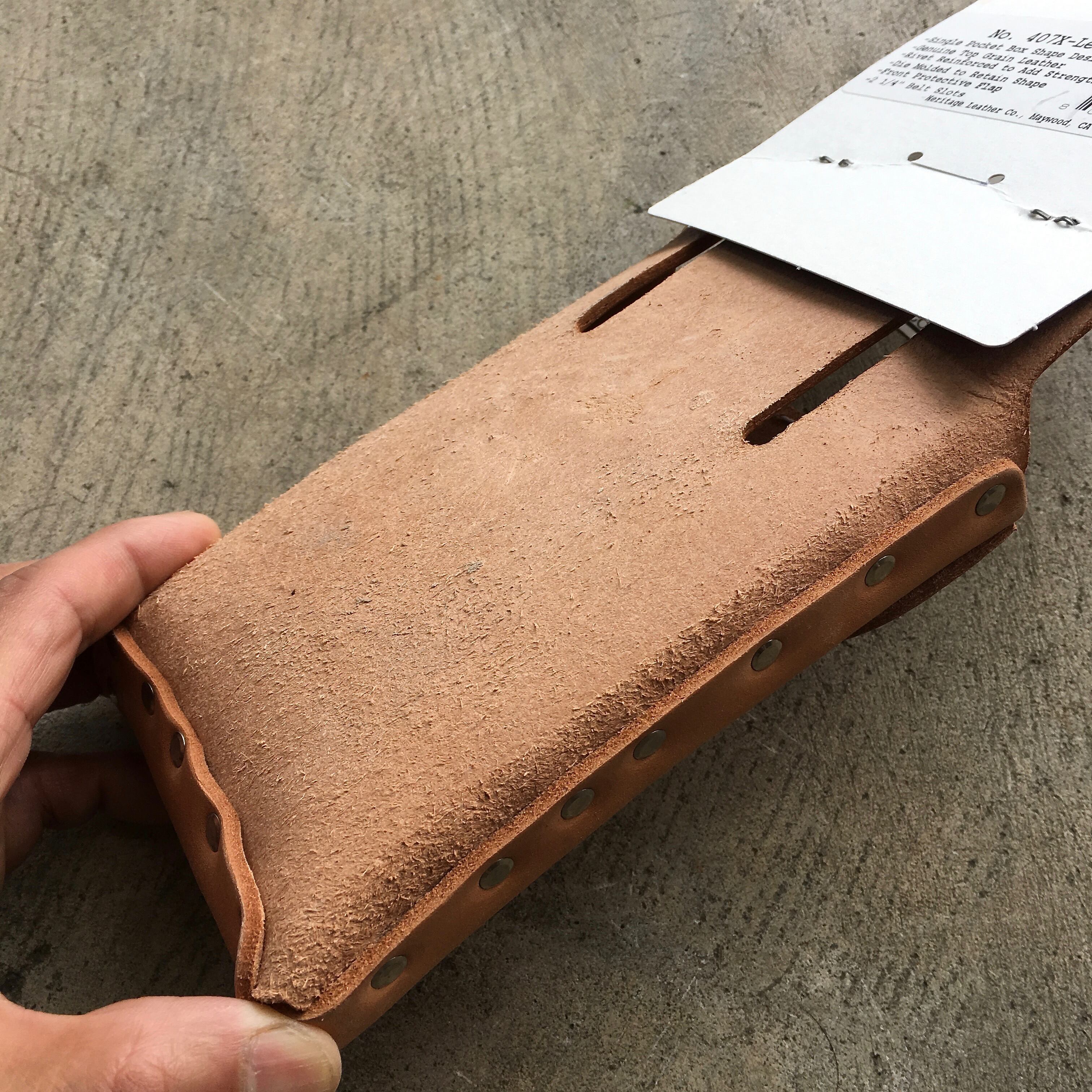 HERITAGE LEATHER : SINGLE BOX SHAPED TOOL POUCH | W E L C O HERITAGE LEATHER : SINGLE BOX SHAPED TOOL POUCH | W E L C O