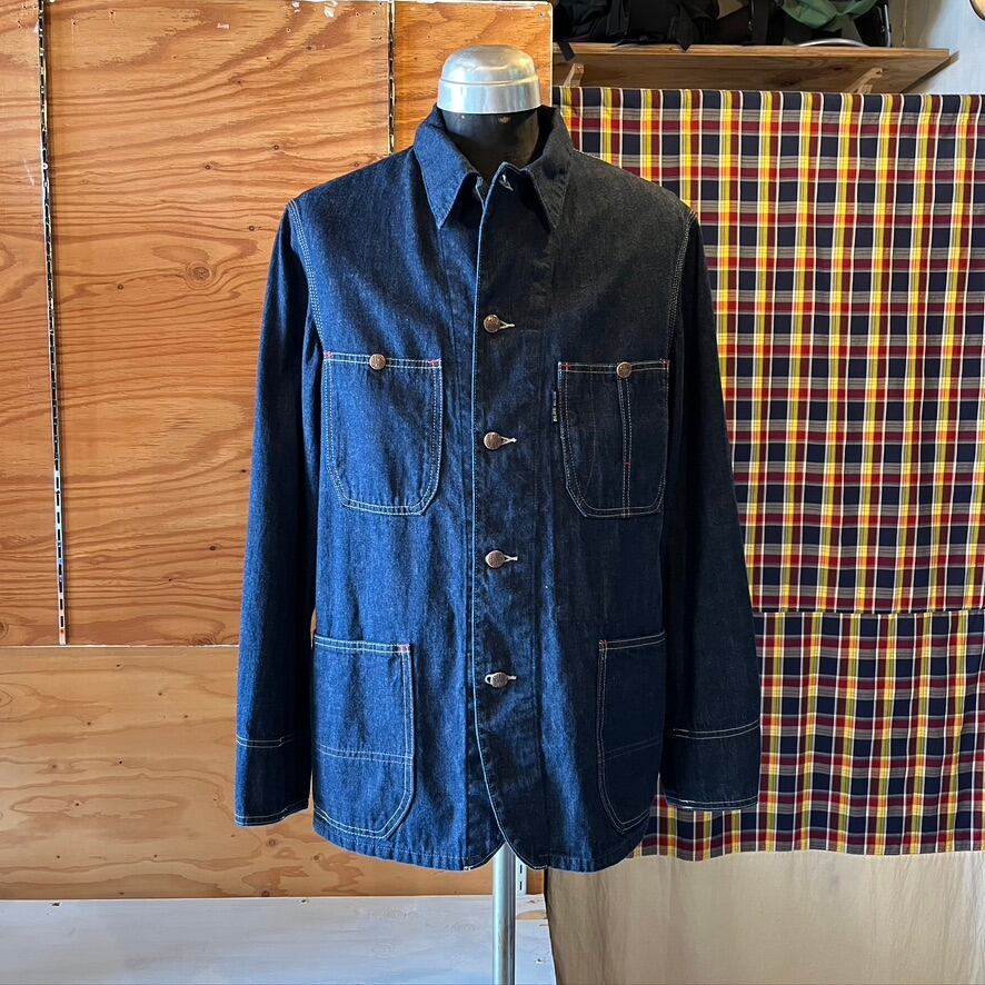 BLUE BLUE ブルーブルー デニムカバーオール ジャケット シャツ BLUE BLUE : JK1710 デニム スタンダード カバーオールジャケット