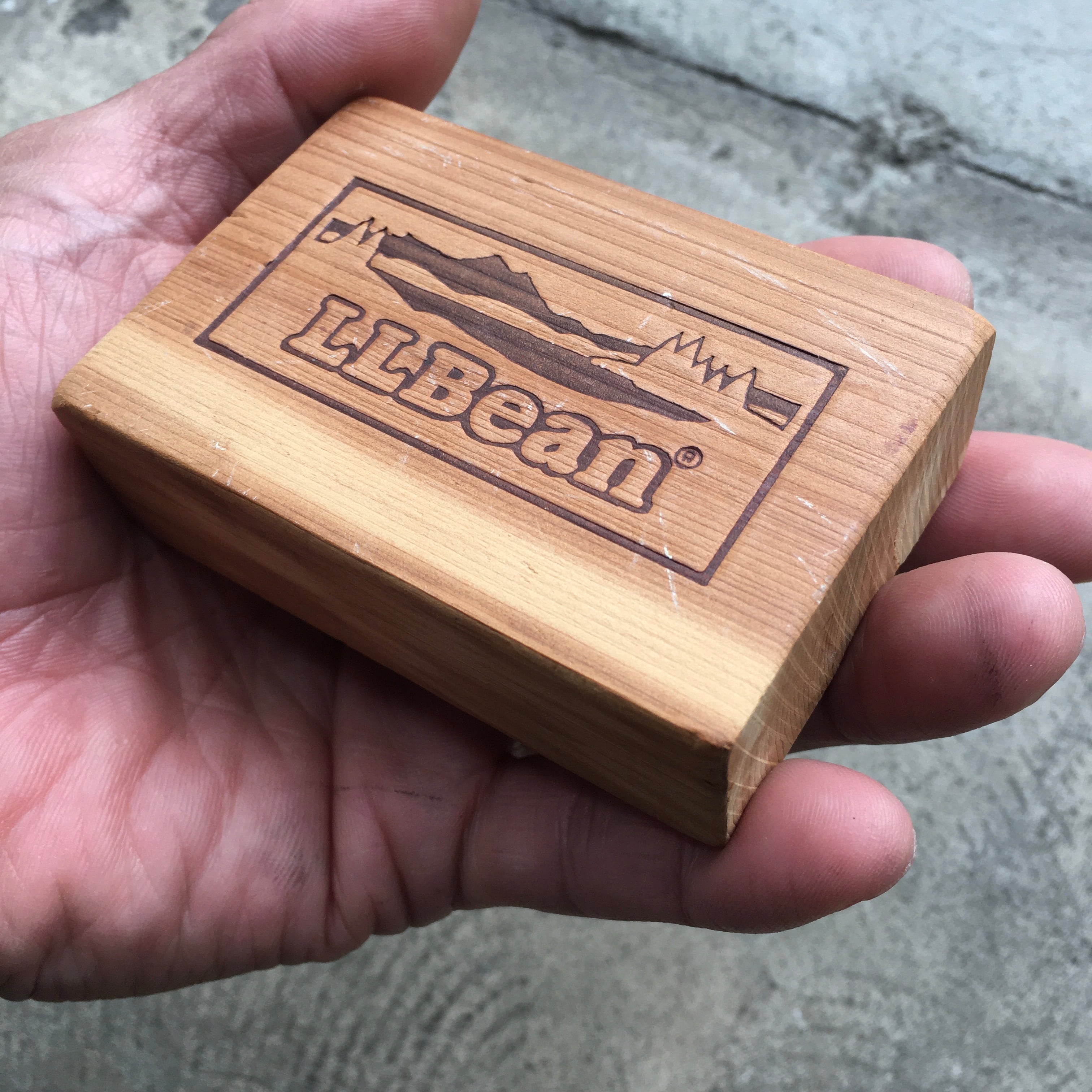 L.L.Bean : Vintage CEDAR BLOCK | W E L C O L.L.Bean : Vintage CEDAR BLOCK | W E L C O