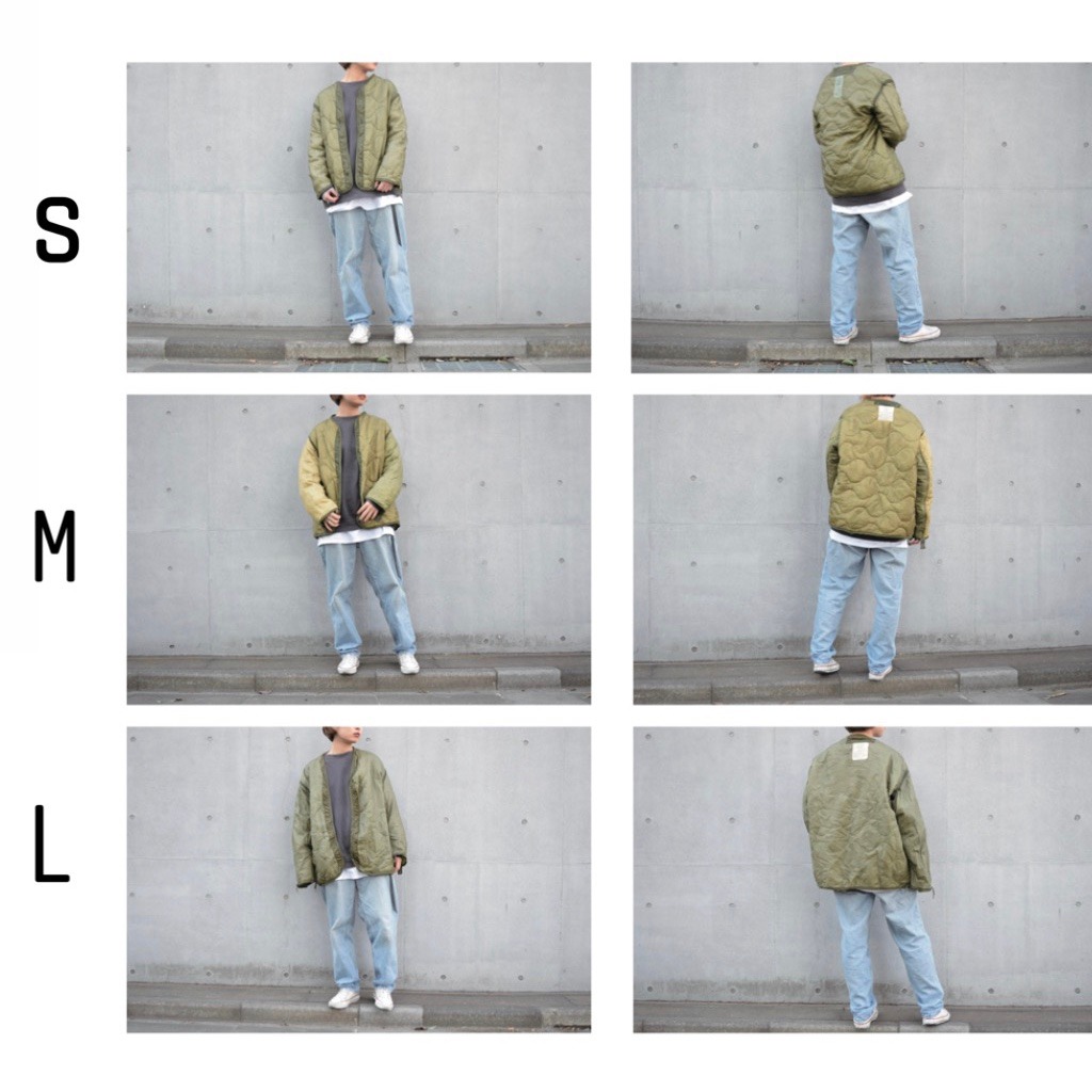 着画 M 65 Liner Jacket サイズ別着用画像 Fuv Online Store