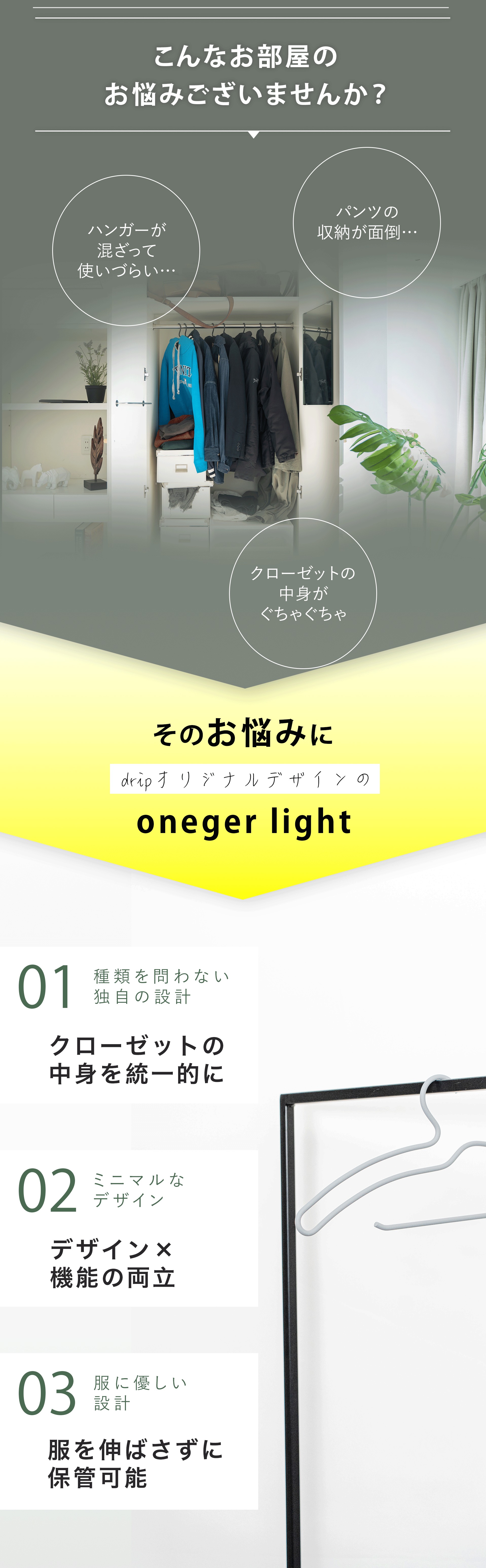 これまでのハンガーの歴史を塗り替える全く新しいハンガー これまでのハンガーの歴史を塗り替える全く新しいハンガー