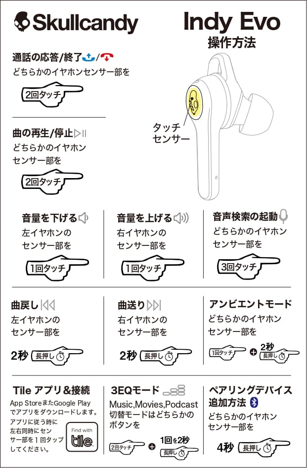 使用方法】完全ワイヤレスイヤホン Indy Evo 使用方法 & ペア