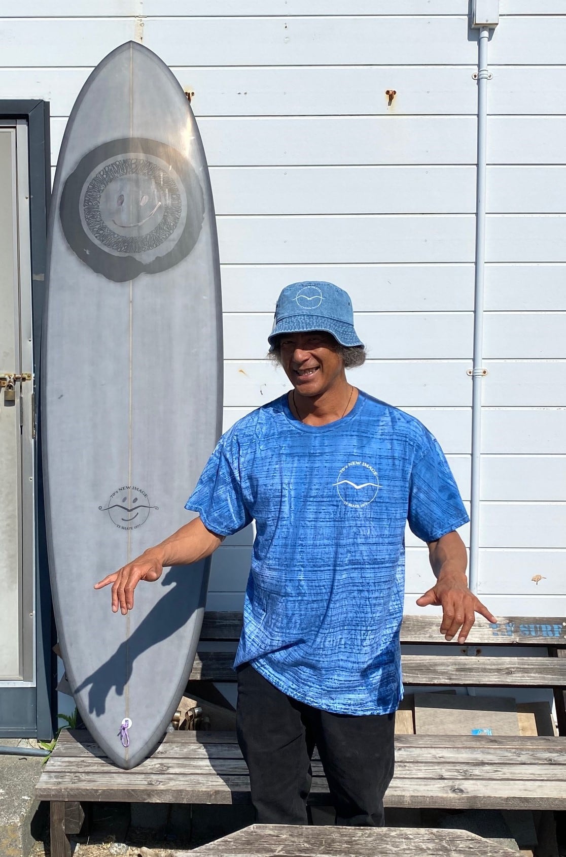真木蔵人さん愛用】【中古】TF SURFミッドレングスサーフボード 真木蔵人さん愛用】【中古】TF SURFミッドレングスサーフボード