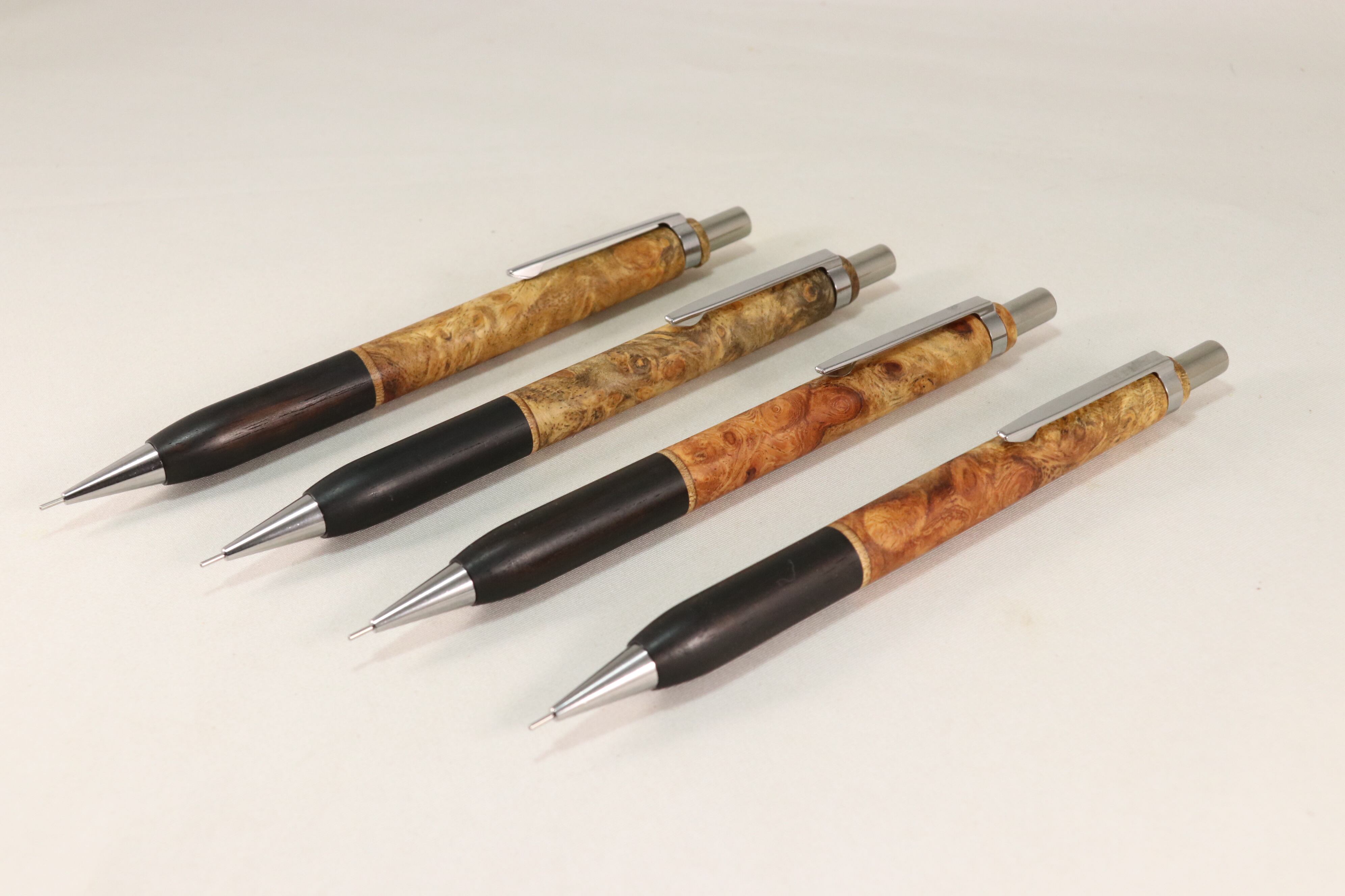 こぶた工房(花梨紅白上杢)4631woodturning(花梨瘤) シャーペン 【公式