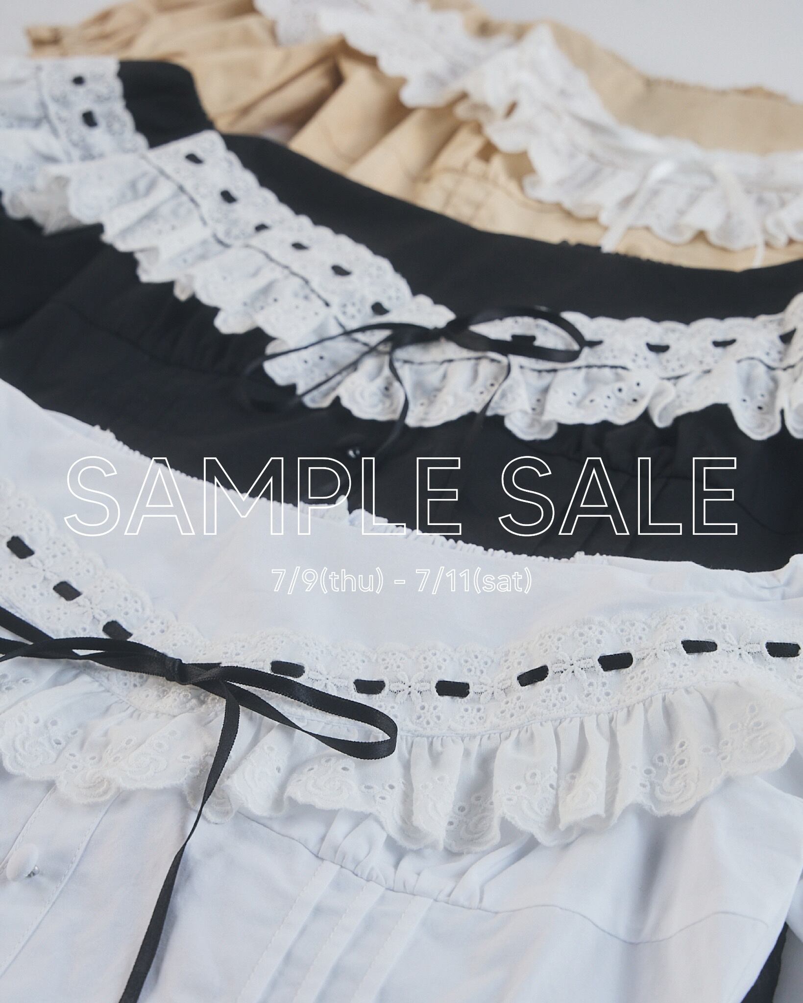 7/9-7/11 》サンプルセール開催❤️MAX90%OFF！ | lilLilly official