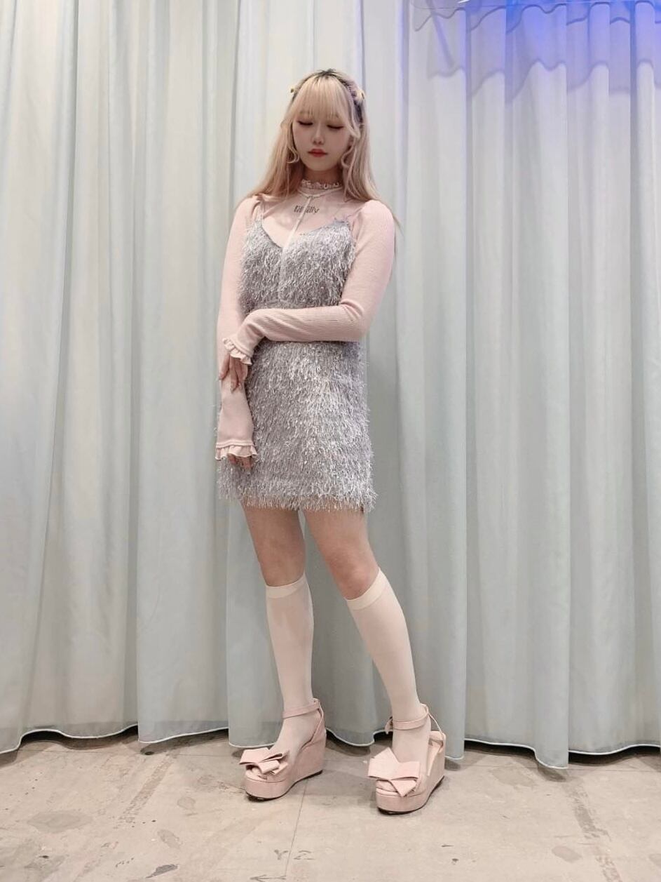 staff】フリンジキャミドレス🐩Rika | lilLilly official webstore