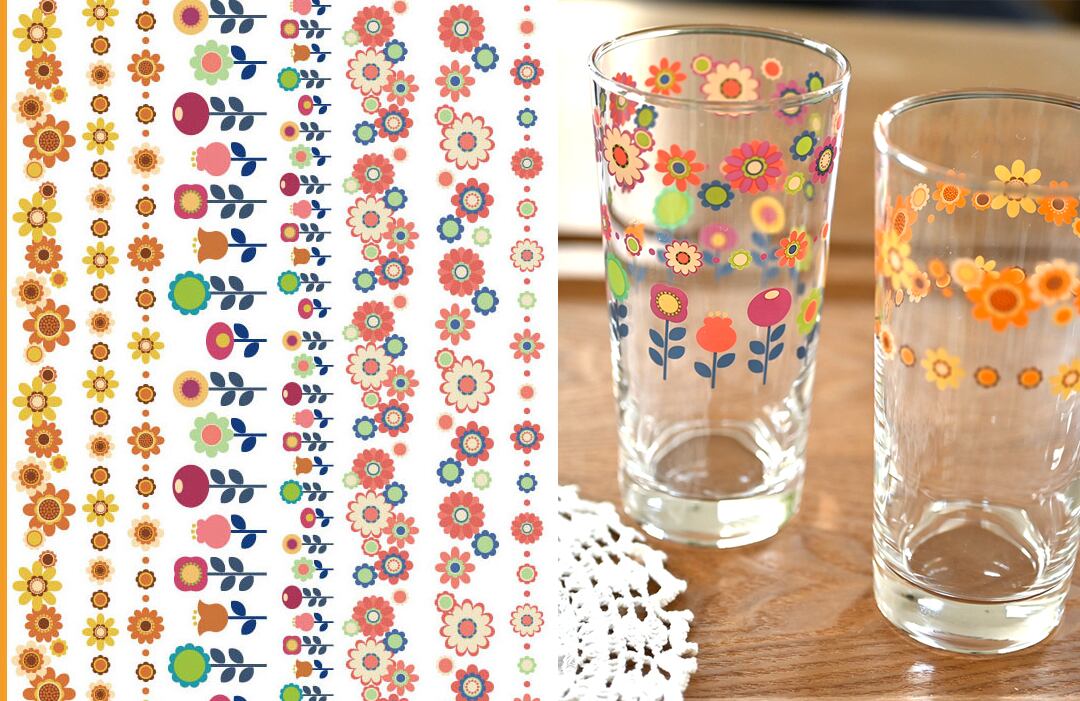 NEWガラス用転写紙！ 昭和レトロ（（ポーセラーツ転写紙Sonchic