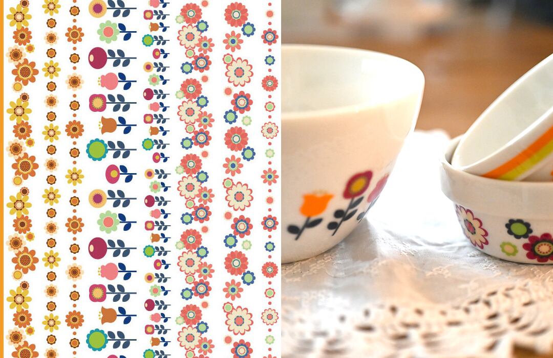 NEW転写紙！ 白磁用 昭和レトロ（（ポーセラーツ転写紙Sonchic