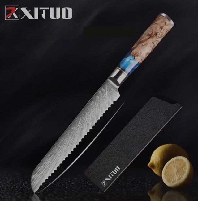 本格三徳包丁(柄ウッドレジン)