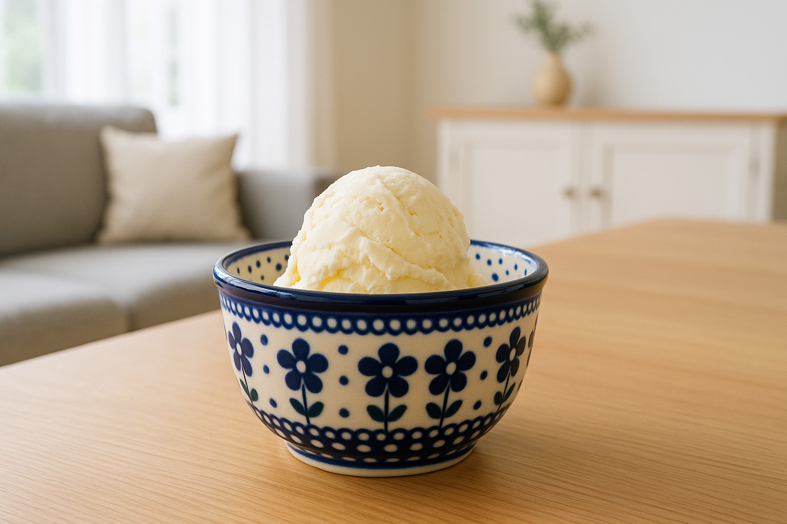 ポーリッシュポタリー　ポーランド食器　アイスクリームカップ ポーリッシュポタリーでアイスを》夏のひんやりスイーツと器の楽しみ方