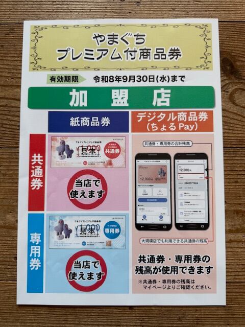 やまぐちプレミアム宿泊券【バラ売不可　12枚】 やまぐちプレミアム付き商品券とGWのお休み | CoCori