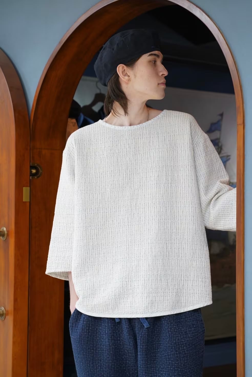 Porter Classic-SASHIKO SWEAT