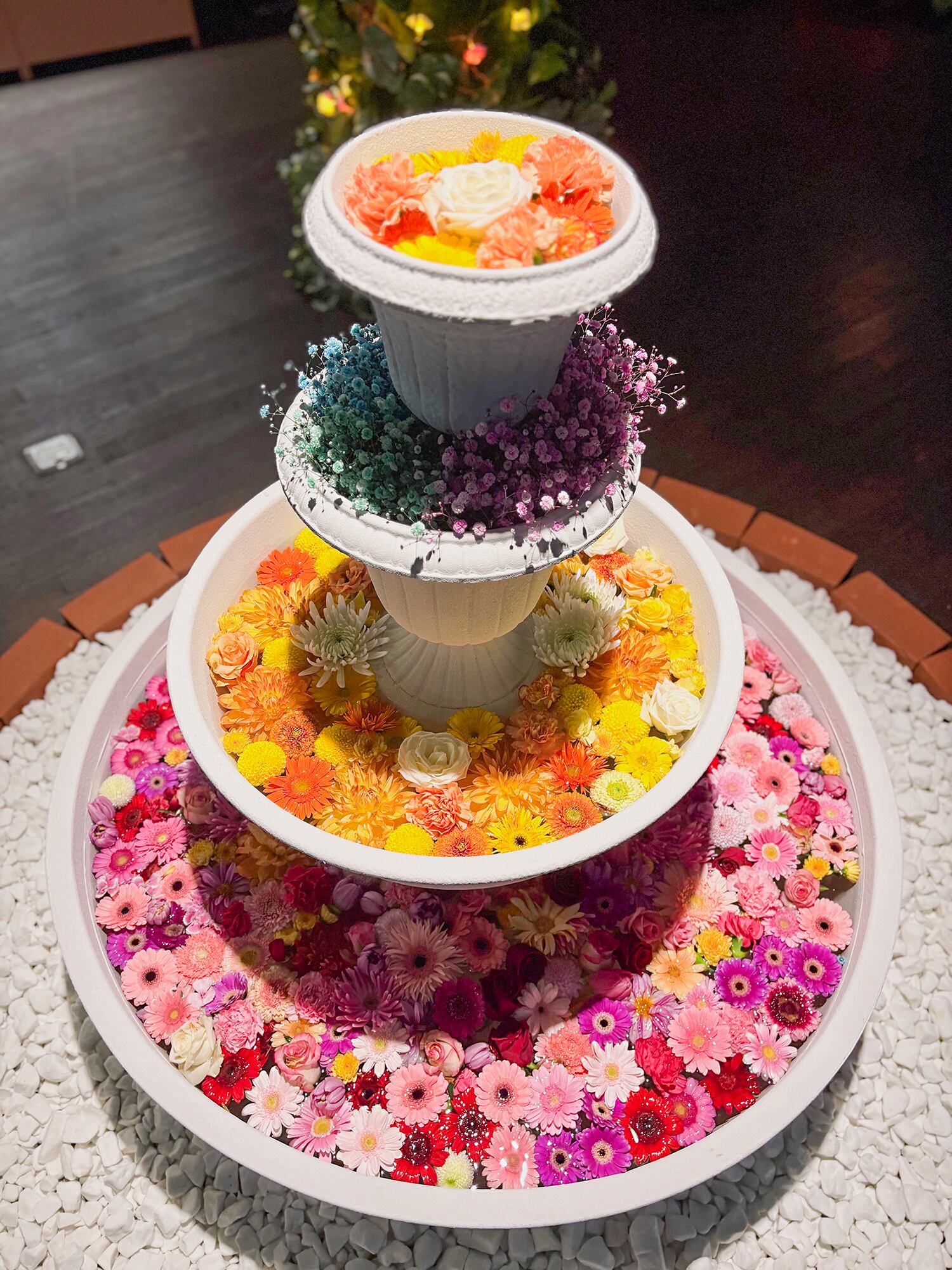 水遊園のナイトガーデンイベントにロス花を提供いたしました：なかがわ