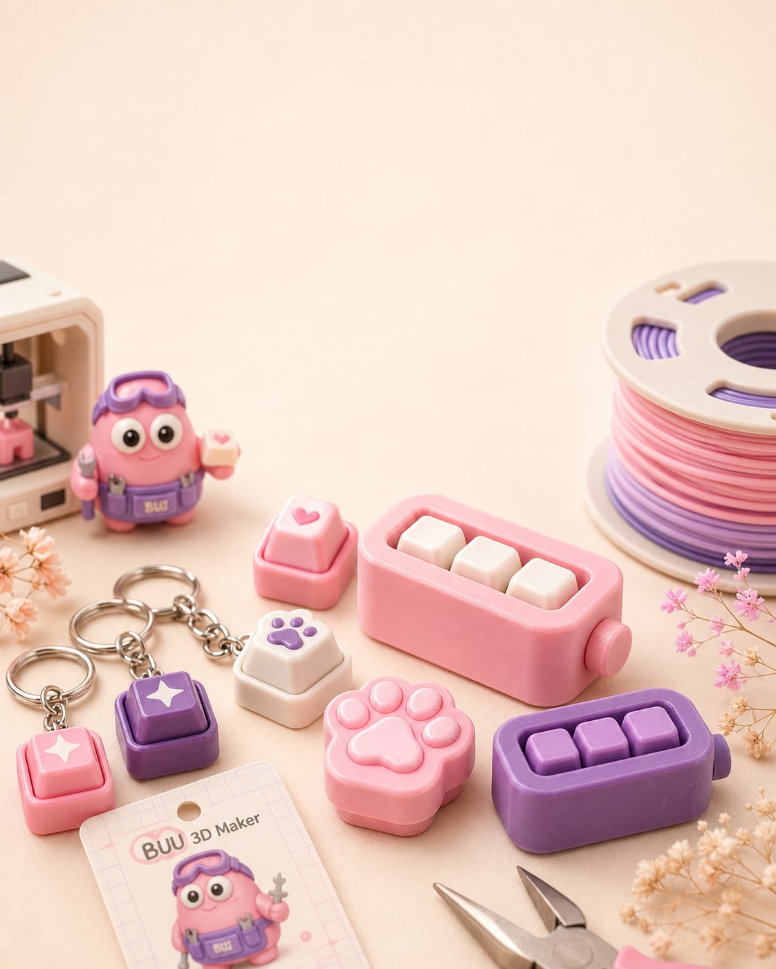 3Dプリンター製クリッカー|BUU 3D Maker