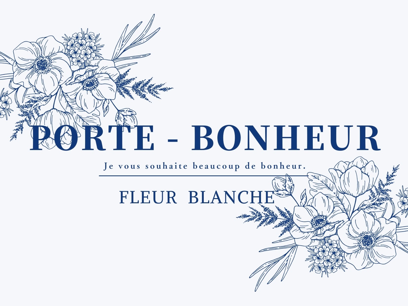 porte - bonheur  FLEUR BLANCHE