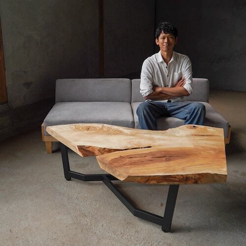 【極美品】高級国産家具 240㎝ ナチュラル 極美品】高級国産家具 240㎝ ナチュラル