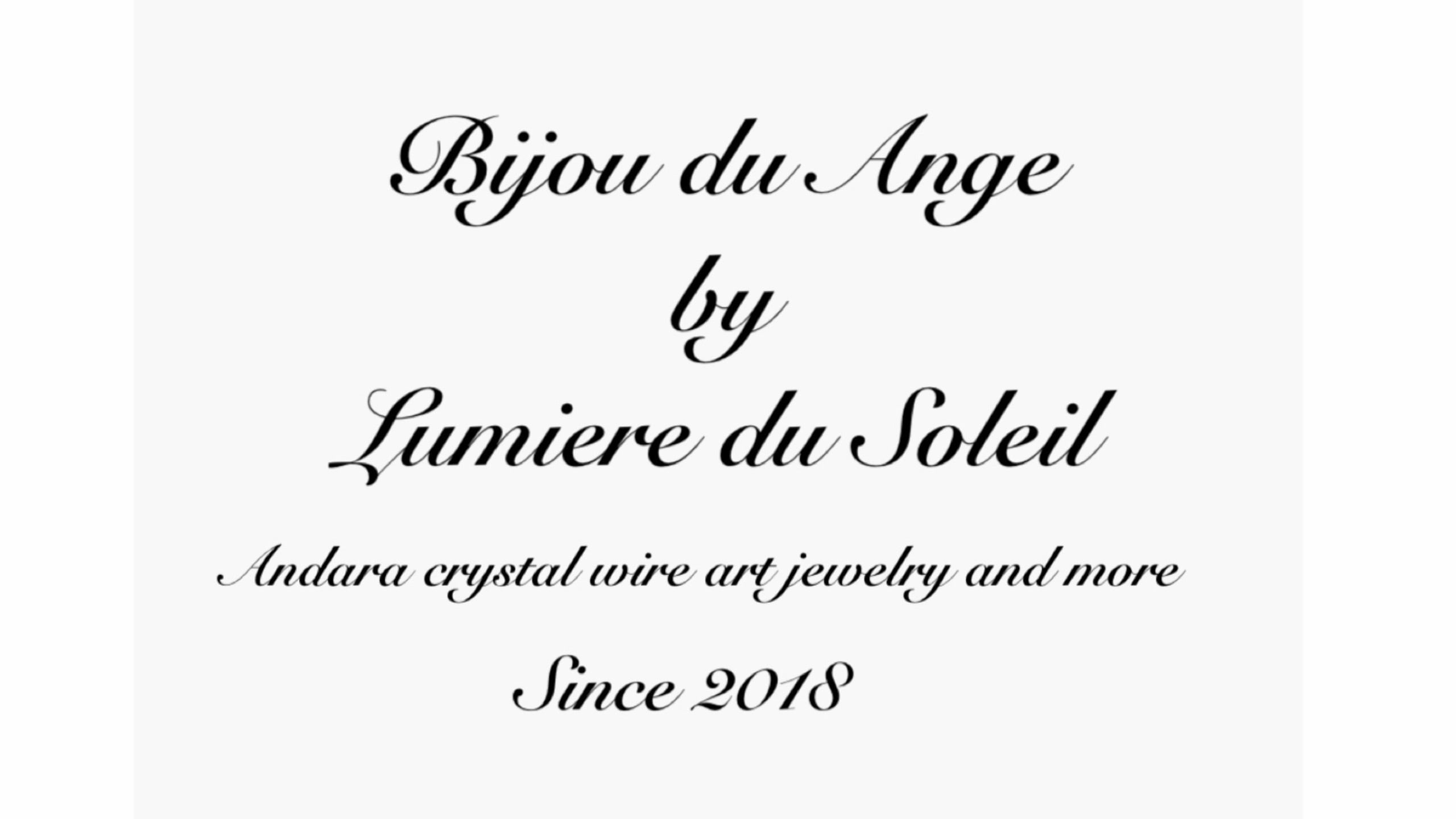 〜アンダラクリスタルと天然石のワイヤージュエリー〜Bijou du Ange by Lumiere du Soleil 