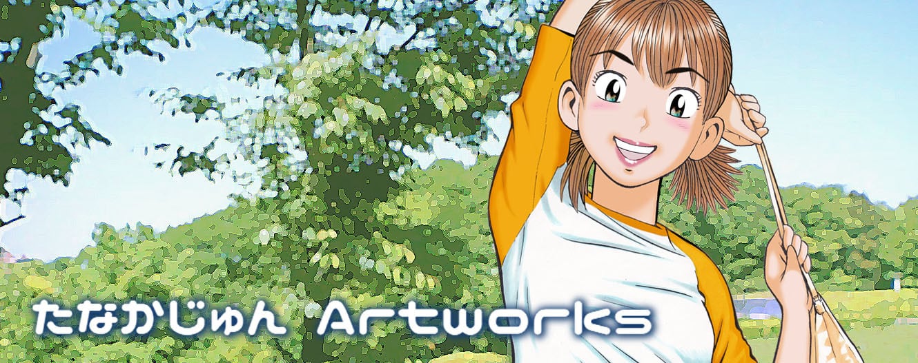 ナッちゃん たなかじゅん先生 直筆カラーイラストサイン色紙【C ナッちゃん たなかじゅん先生 直筆カラーイラストサイン色紙【C