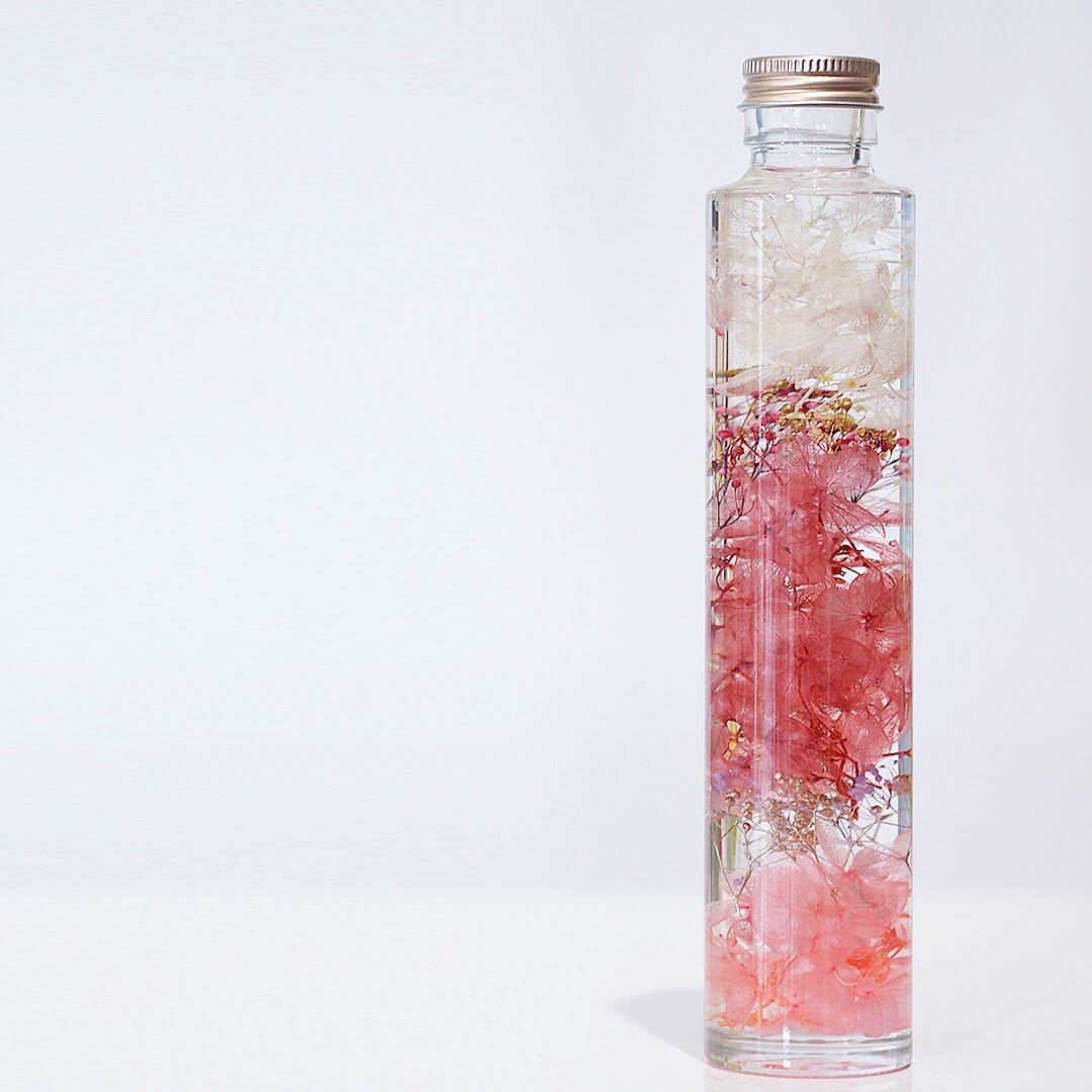 ◇ハーバリウム191 桜のハーバリウムドロップbottle *.:。✿*゜¨