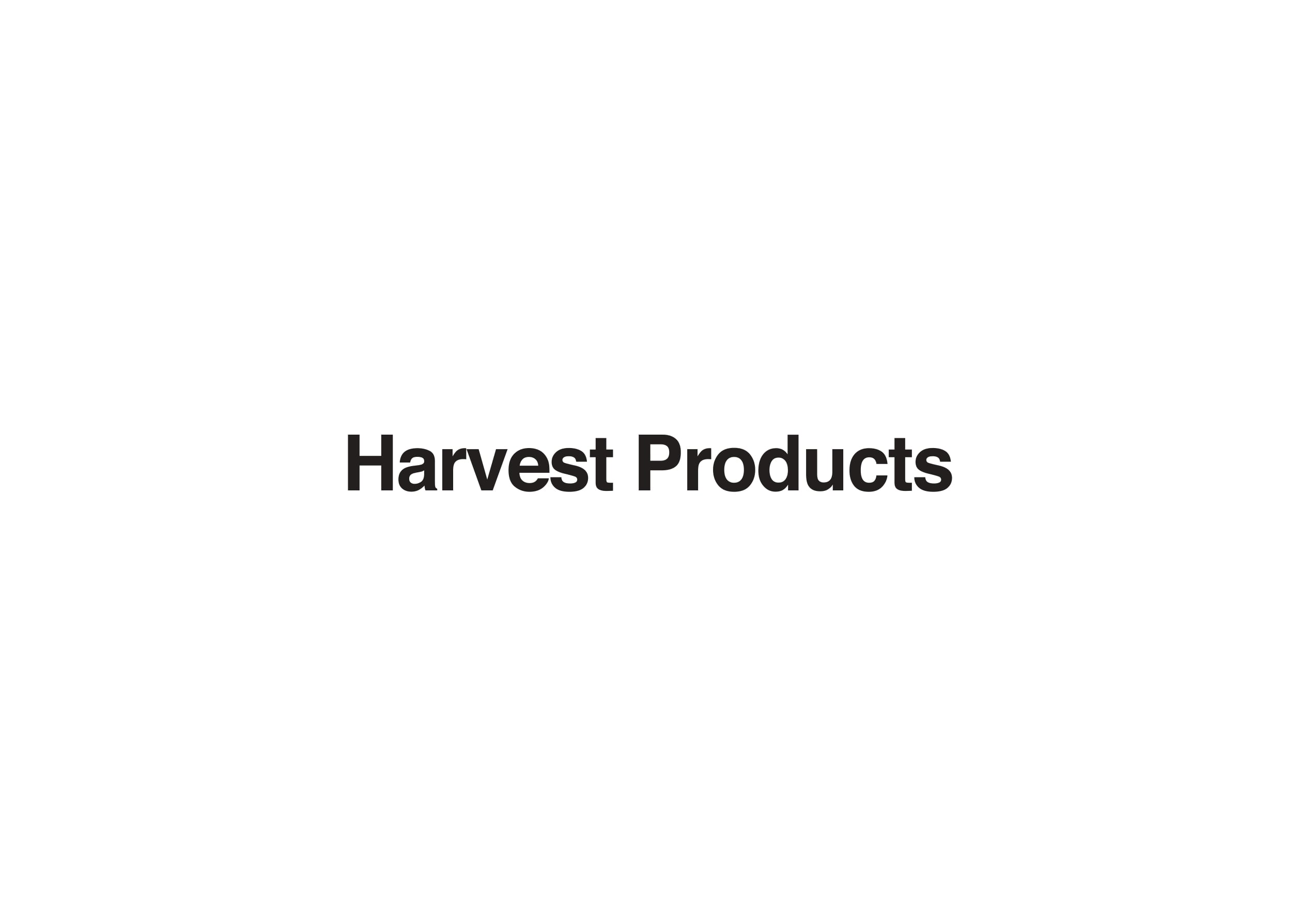 Harvest Products