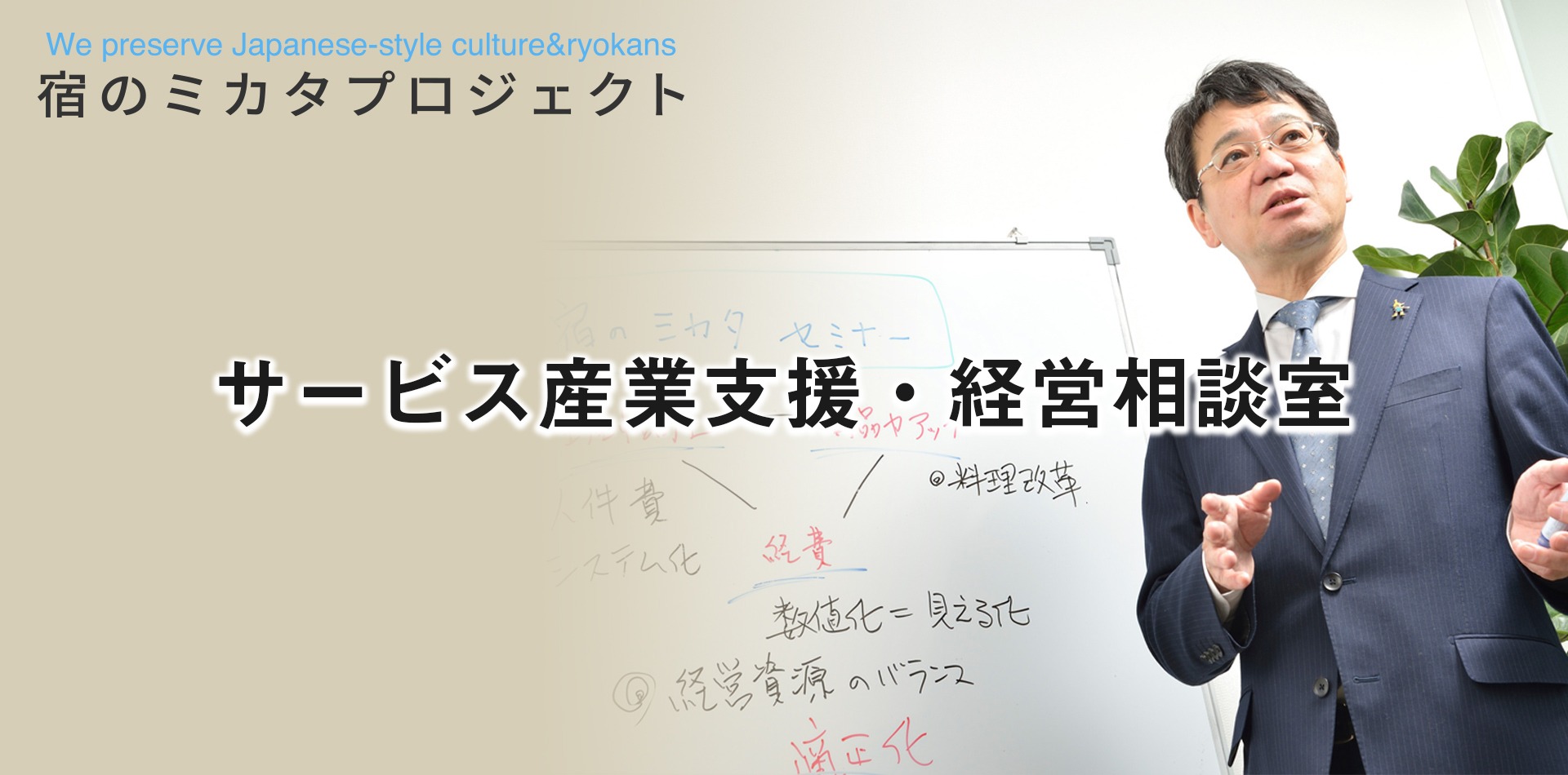 サービス産業支援、経営相談室【宿のミカタプロジェクト】