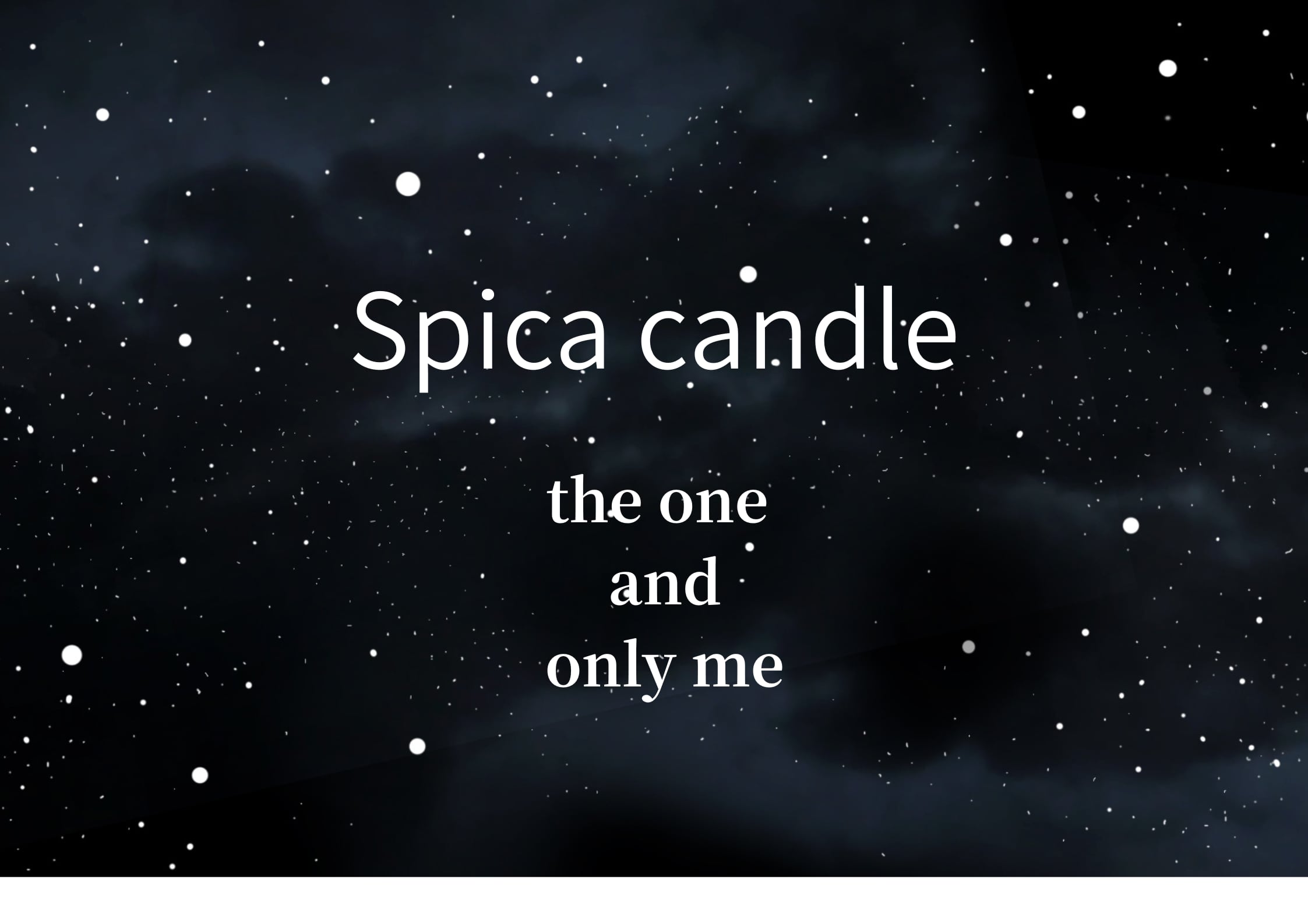 Spica candle