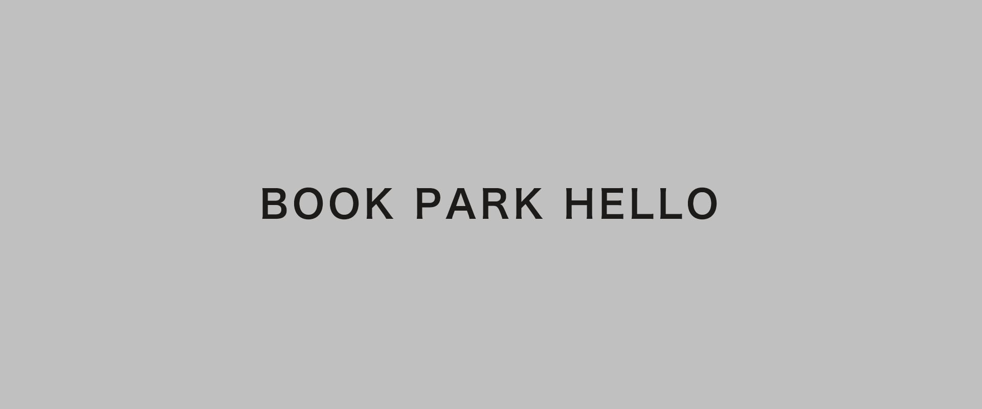 BOOK PARK HELLO
