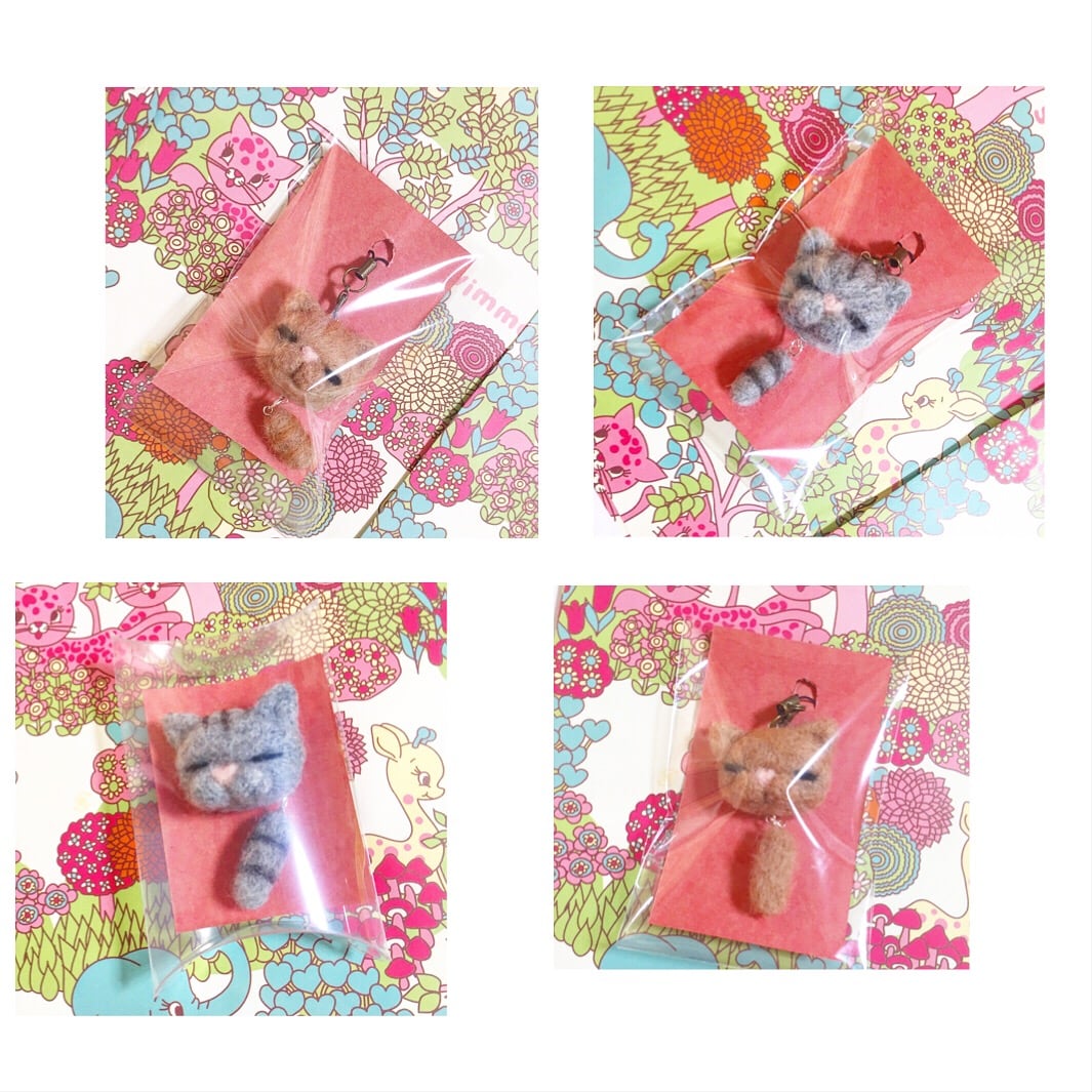 羊毛フェルト 猫ちゃんキーホルダー | Sheep-Sheep