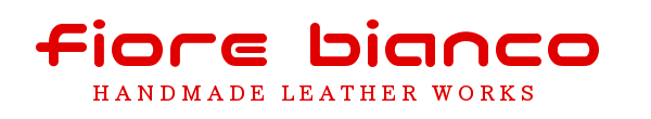 fiore bianco  HANDMADE LEATHER WORKS