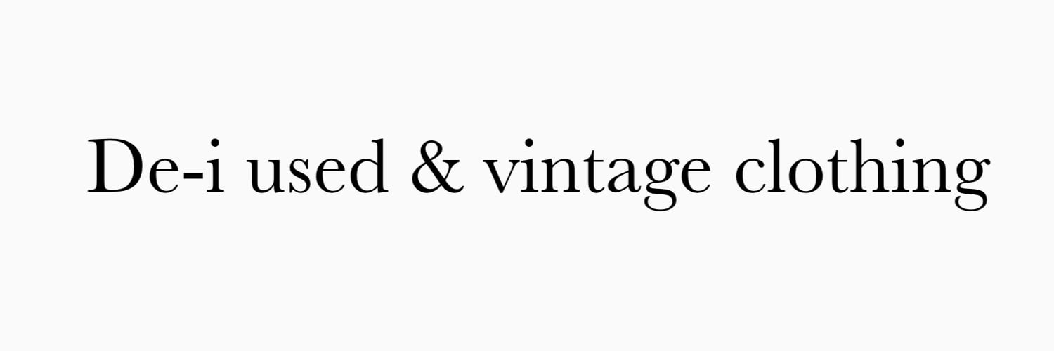 de-i used & vintage  clothing