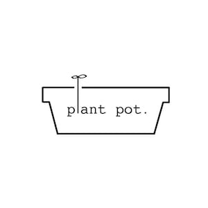 plant pot.