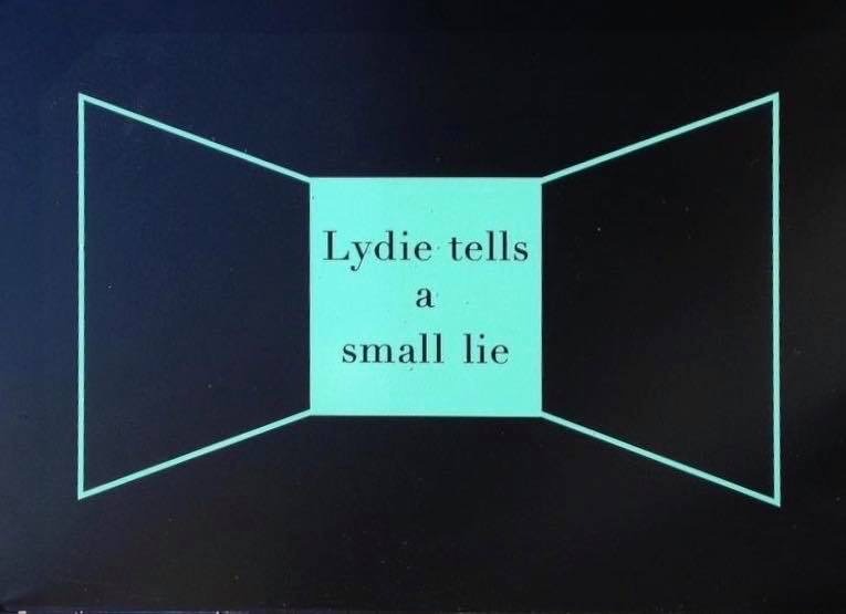 lydie tells a small lie
