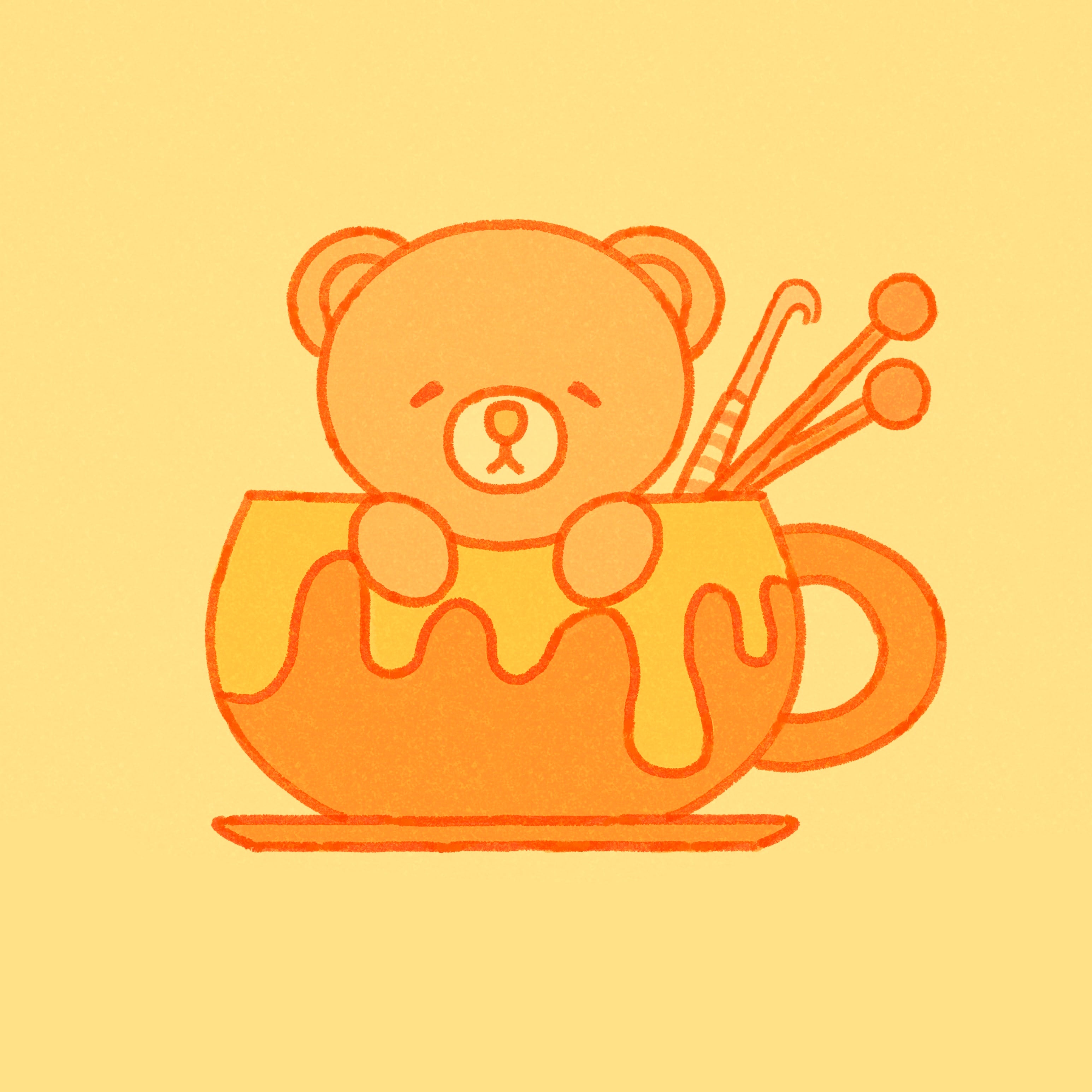 Tea cup Bear × 茶々熊