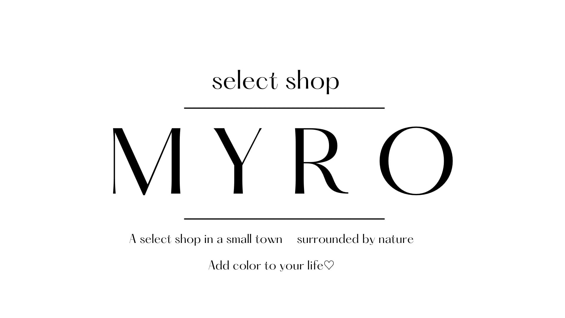 select Shop MYRO