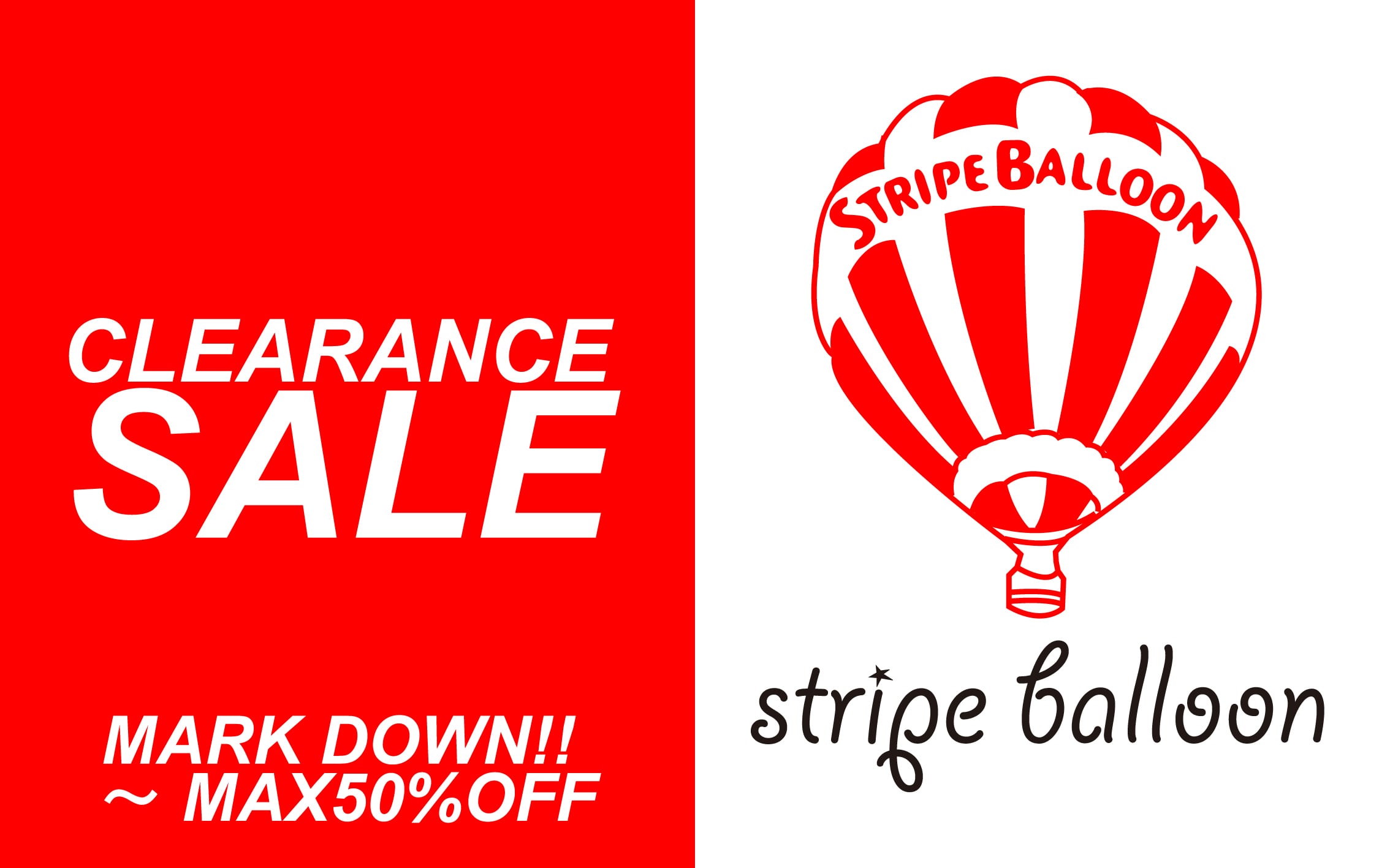 STRIPE BALLOON ( ストライプ バルーン )