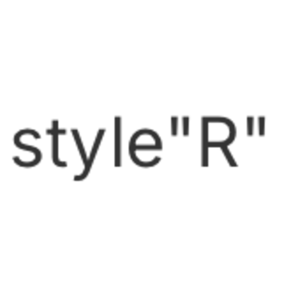 Stylish R Style style