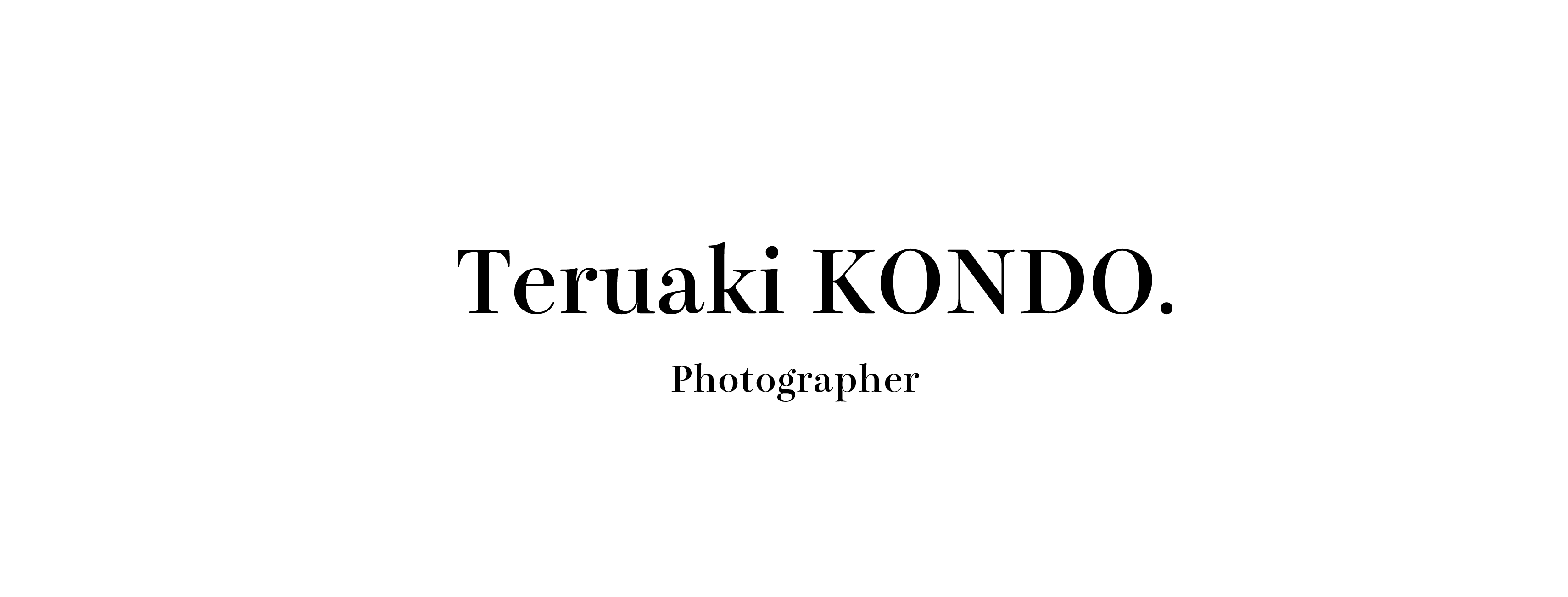 Teruaki KONDO. OFFICIAL STORE.