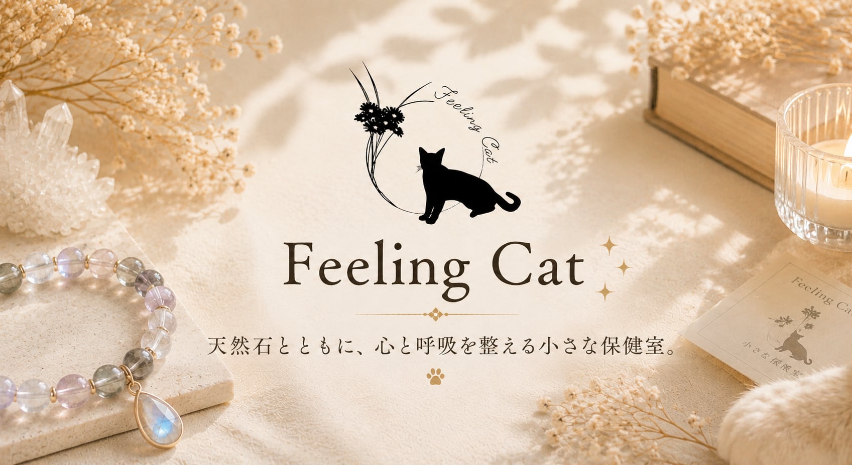 天然石アクセサリー　ふぃーりんぐCat
